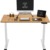 Flexispot Hemera Elektrisch Höhenverstellbarer Schreibtisch mit Tischplatte. Mit Memory-Steuerung und Softstart/-Stop& integriertes Anti-Kollisionssystem (140 x 70 cm, Weiß+Ahorn) - 1