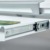 Höhenverstellbarer Schreibtisch mit kippbarer Ablage, in Weißmetall, 110x68x55-78 cm - 4