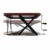 Relaxdays Sitz-Steh-Schreibtisch XXL, ergonomischer Steharbeitsplatz, höhenverstellbarer Aufsatz, BT: 120x60cm, rotbraun, 120x60 cm - 6