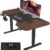 JUMMICO HöHenverstellbarer Schreibtisch 160 x 75 cm L-förmiger Schreibtisch Höhenverstellbar Elektrisch mit Memory-Steuerung,Ergonomie Gaming Tisch mit Becherhalter, Haken (Walnuss) - 1