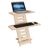 Standing Desk | Stehpult | Schreibtischaufsatz | Laptop Ständer Holz | Stehpult Aufsatz Schreibtisch | Laptopdesk | Stehpulte | Laptopständer | höhenverstellbarer Schreibtischaufsatz | Made in EU - 1