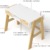 Bellabino Campo Kinderschreibtisch höhenverstellbar aus Holz in weiß/Natur mit 2 Schubladen 1 Ablagefach und 3 Aufbewahrungsfächern, Schreibtisch für Kinder, 75 x 59 x 93 cm - 7