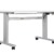 Dila GmbH Bürotisch Schreibtisch manuell höhenverstellbar mit grauen Tischgestell Workstation Büromöbel Arbeitstisch Produktionstisch (100 x 80 cm, Anthrazit) - 3