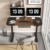 Fenge Höhenverstellbarer Schreibtisch Elektrisch, Runde Tischecke, Sitz-Steh-Schreibtisch mit Schubladen und Kopfhörerhaken, Tischgestell mit Tischplatte, 120 x 60 cm, Braun und Schwarz - 4