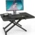 Fenge Stehpult für Laptop Computer Sitz-Steh Schreibtisch fit Single Monitor Riser, 65x40cm Tragbar und Höhenverstellbar Home Office Schreibtisch, schwarz - 7