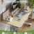 MAIDeSITe Höhenverstellbarer Schreibtisch (100 x 60 cm) Einfache Montage Schreibtisch Höhenverstellbar Elektrisch mit 4 Memory-Steuerung und Memoboard und 360°Rollen Schreibtisch SN1 (Oak) - 5
