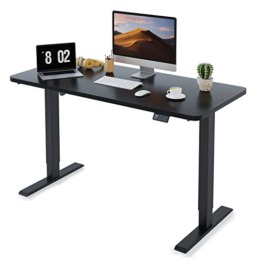 MAIDeSITe, Metall, Schwarzer Rahmen und schwarzer Schreibtisch, 120 x 60 cm - 1