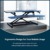 SANODESK Sitz Steh Schreibtisch Stehpult Höhenverstellbarer Schreibtisch 72 * 40cm Schreibtischaufsatz Doppelmonitor-Riser Computertisch - 6