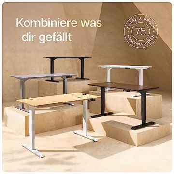 Desktronic Höhenverstellbarer Schreibtisch (200x80cm) - Schreibtisch Höhenverstellbar Elektrisch mit Flüsterleisem Dual-Motor & Touchscreen - Hohe Tragfähigkeit - Stehtisch HomePro - 7