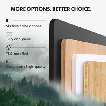 FLEXISPOT Höhenverstellbarer Schreibtisch 140 x 80 cm - 3-Fach-Teleskop&Dual-Motor - Schreibtisch mit Memory-Steuerung und Softstart/-Stop - niedriger energieverbrauch (Ahorn, Gestell Weiß) - 7