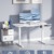 JUMMICO Höhenverstellbarer Schreibtisch 120x60 cm, Schreibtisch Höhenverstellbar Elektrisch Ergonomischer Steh-Sitz Tisch Computertisch Höhenverstellbar Stehschreibtisch Adjustable Desk(Weiß) - 4