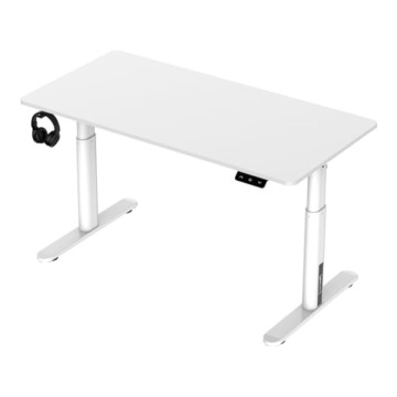 pro.tec Höhenverstellbarer Kinderschreibtisch Ringe 120 x 60 cm Computertisch für Kinder Weiß Schülerschreibtisch - 4