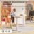 SANODESK SK1W Kinderschreibtisch mit Verstellbarer Höhe, Höhverstellbarer Schreibtisch, Ergonomischer Schreibtisch, Studienpult für Kinder jeden Alters -120 * 60CM, 80KG (Weiß) - 4