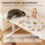 SANODESK SK1W Kinderschreibtisch mit Verstellbarer Höhe, Höhverstellbarer Schreibtisch, Ergonomischer Schreibtisch, Studienpult für Kinder jeden Alters -120 * 60CM, 80KG (Weiß) - 5
