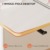 SANODESK SK1W Kinderschreibtisch mit Verstellbarer Höhe, Höhverstellbarer Schreibtisch, Ergonomischer Schreibtisch, Studienpult für Kinder jeden Alters -120 * 60CM, 80KG (Weiß) - 7
