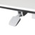 Seville Classics Airlift 137 cm pneumatisch höhenverstellbarer mobiler Steh-Sitz-Tisch (74,4 bis 110,4 cm H), weiß - 6