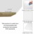 Seville Classics Airlift 137 cm pneumatisch höhenverstellbarer mobiler Steh-Sitz-Tisch (74,4 bis 110,4 cm H), weiß - 7