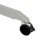 Seville Classics Airlift 137 cm pneumatisch höhenverstellbarer mobiler Steh-Sitz-Tisch (74,4 bis 110,4 cm H), weiß - 8