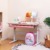 DREAMADE Kinderschreibtisch höhenverstellbar, Schülerschreibtisch neigungsverstellbar, Schreibtisch Kinder, Jugendschreibtisch mit Bücherständer und Schublade (Rosa) - 8