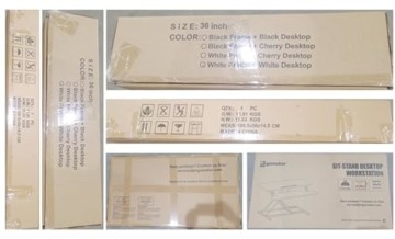 ERGOMAKER Stehpult Höhenverstellbarer Schreibtisch, 91 x 40cm Schnell Sitz Steh Computertisch für Zwei Monitore - 7