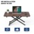 FITUEYES Stehpult, Sitz Steh Schreibtisch, Höhenverstellbarer Schreibtischaufsatz, Sitz Steh Schreibtischaufsatz mit Gasfeder, Aufsatz Schreibtisch Für Büro Zuhause, 78x52 cm, Braun - 7