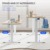 FLEXISPOT Kinderschreibtisch, Elektrischer Höhenverstellbarer Schreibtisch 120 x 60 cm, für Kinder jeden Alters, Ergonomischer Tischplatte, 80 kg Belastbarkeit, einfache Montage (weiß) - 4