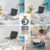 Leitz Schreibtisch-Aufsatz, Kompakter, Höhenverstellbarer Aufsatz für Laptops, TÜV- & IGR-zertifiziert, Schmal & Platzsparend, 700 x 350 mm, Ergo Cosy Serie, Weiß & Grau, 65330085 - 5